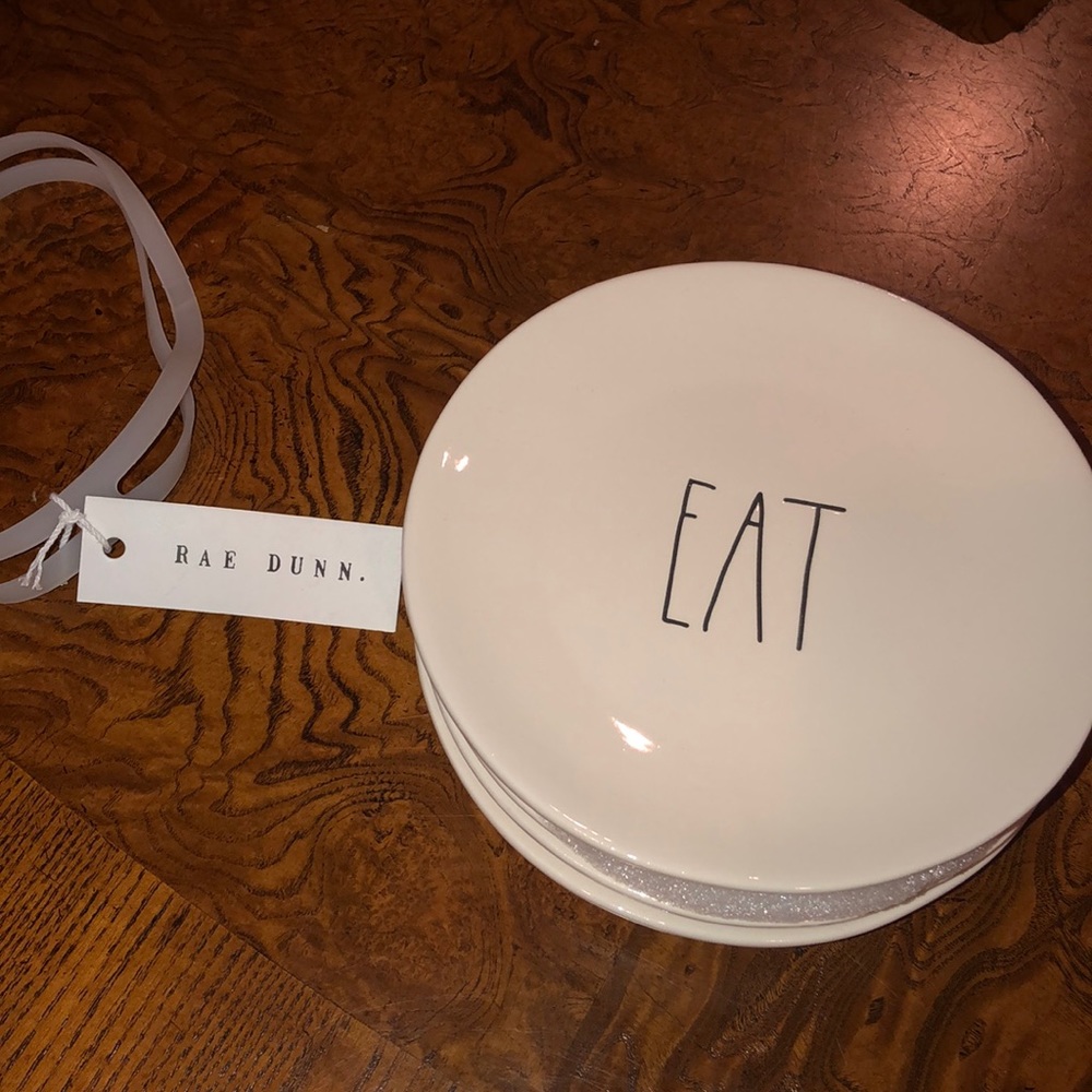 Rae Dunn - 4 set of Appetizer plates